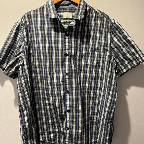 Splash Short Sleeve Flannel Size Xl - Picture 1 of 3